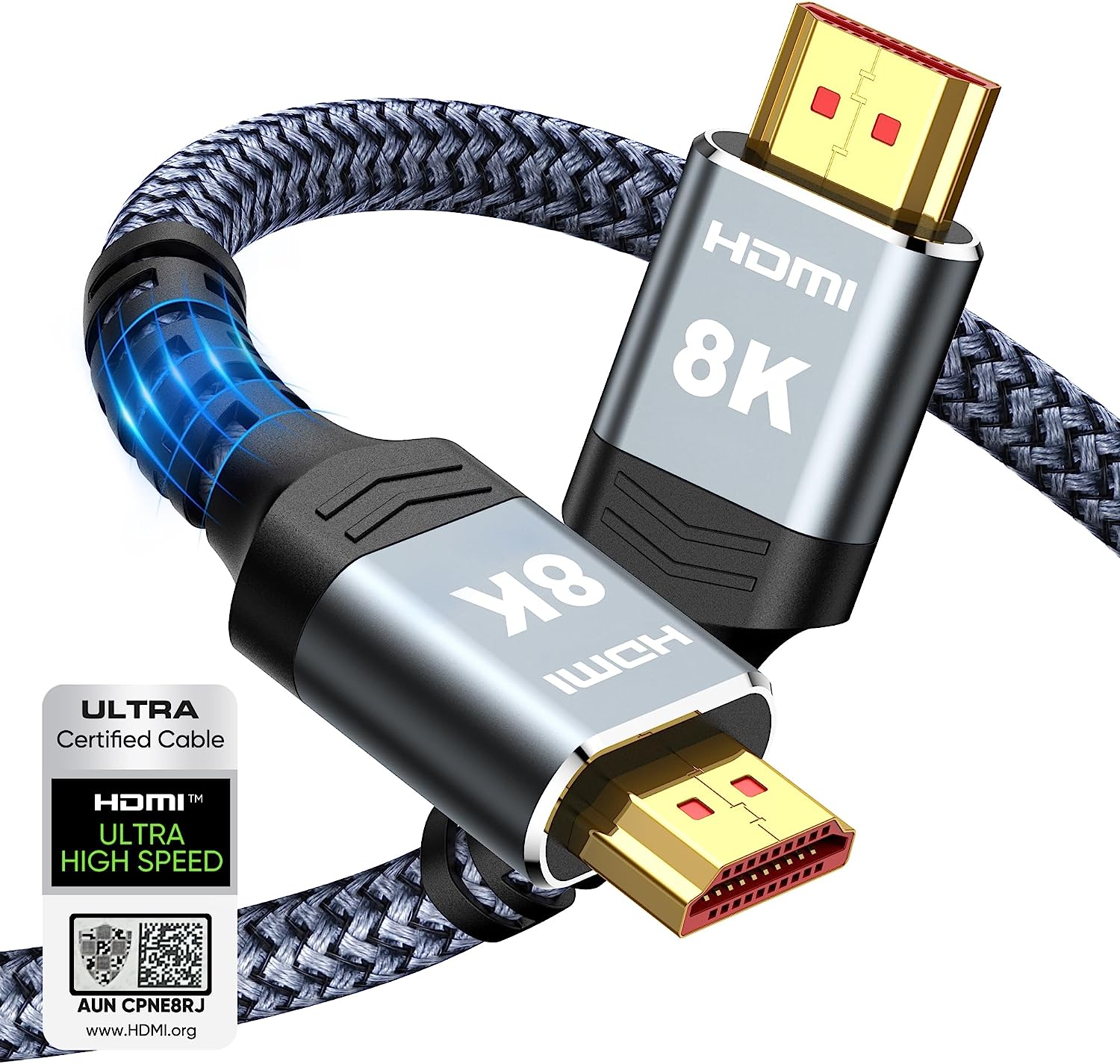 Highwings 8K HDMI Cable 2.1 48Gbps 6.6FT/2M, High [...]