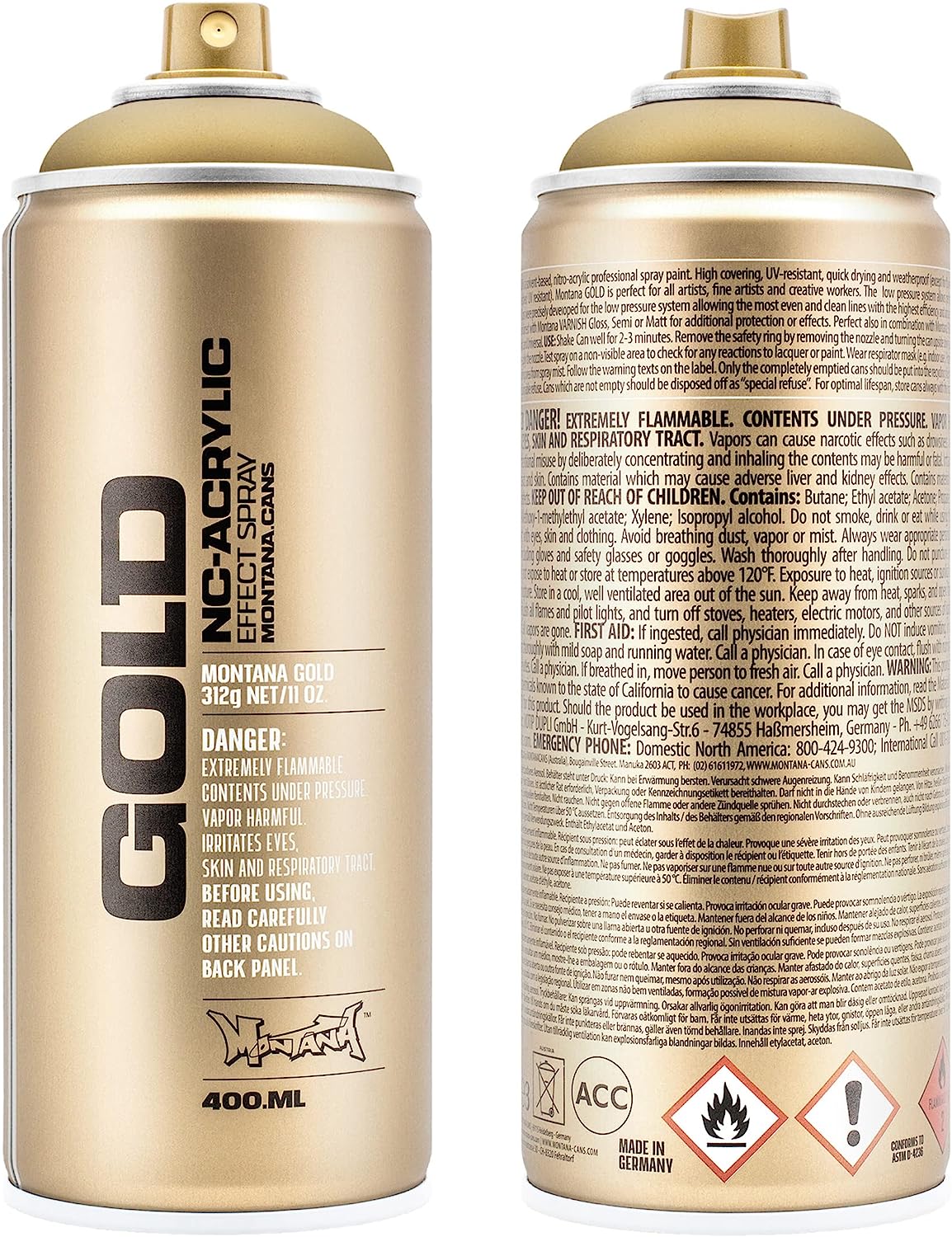 Montana Cans Montana 400 ml Color, Gold Matte Spray [...]