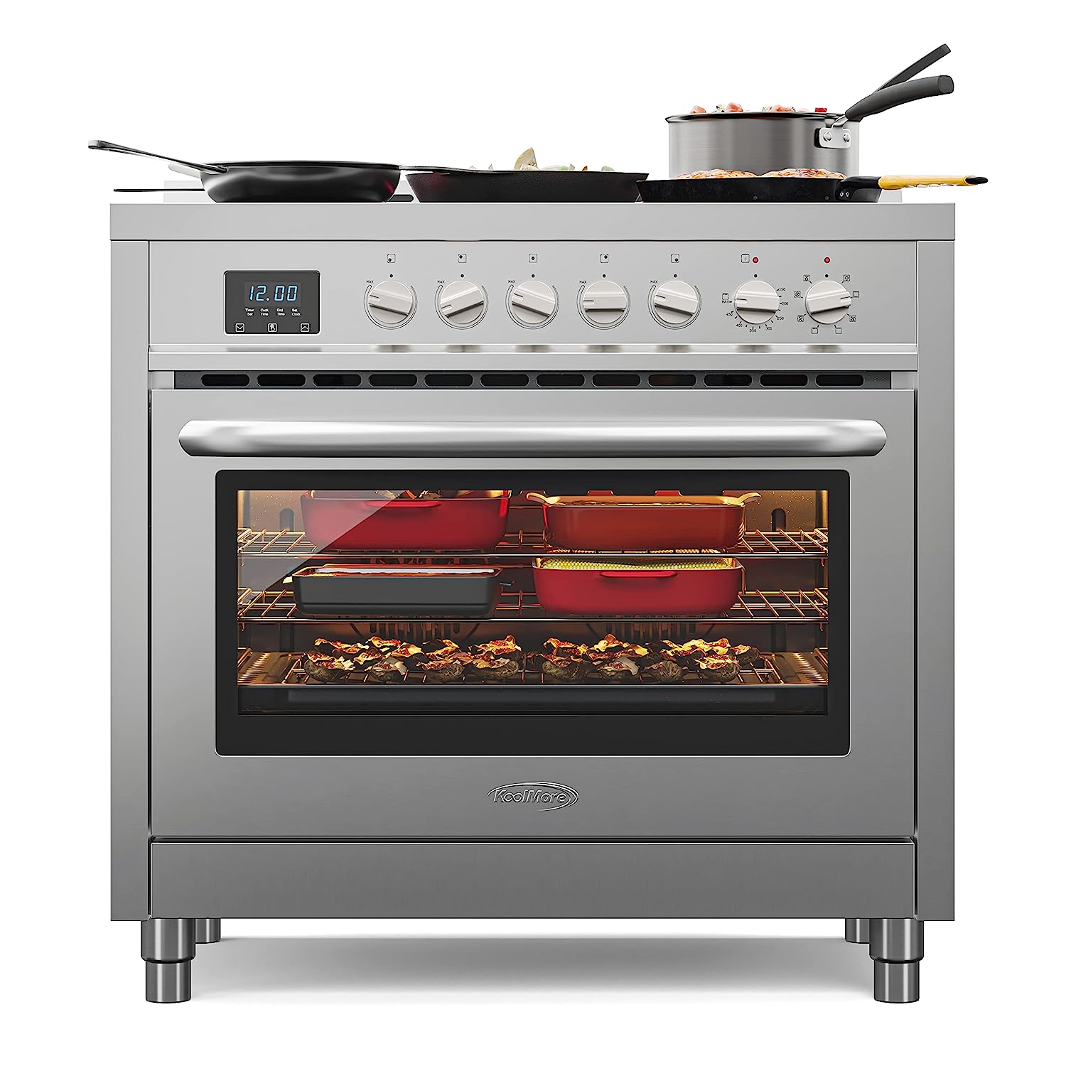KoolMore 36 Inch All-Electric Range Oven with Ceramic [...]