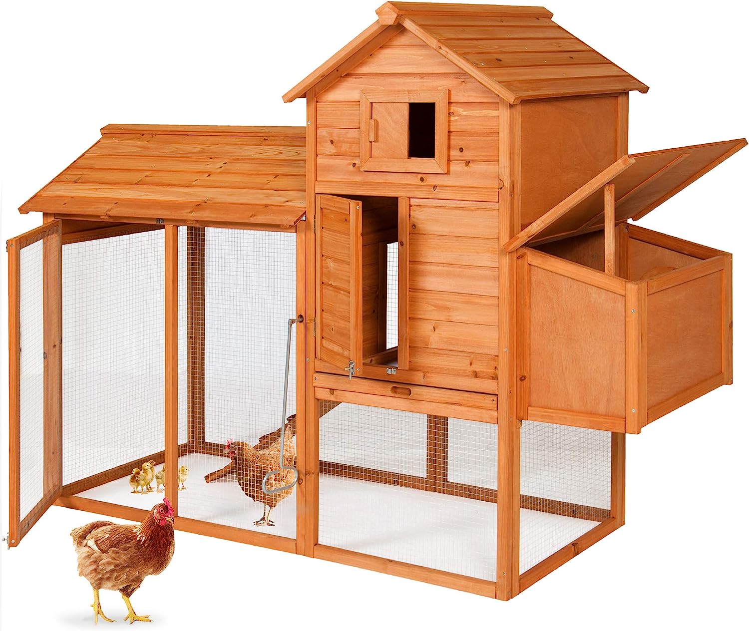 Best Choice Products 80in Outdoor Wooden Chicken Coop [...]