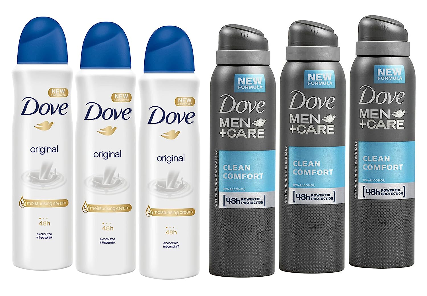 Dove Anti-Perspirant Deodorant Variety, 3 Bottles Dove [...]