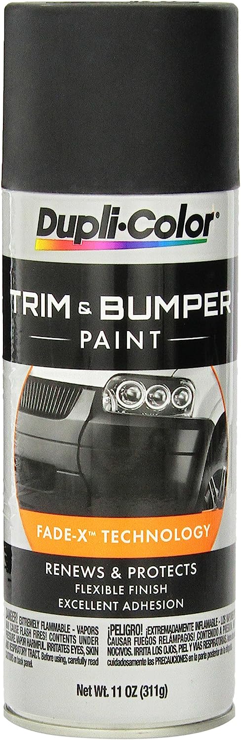 Dupli-Color ETB101000 Trim and Bumper Paint, Black, 11 oz.