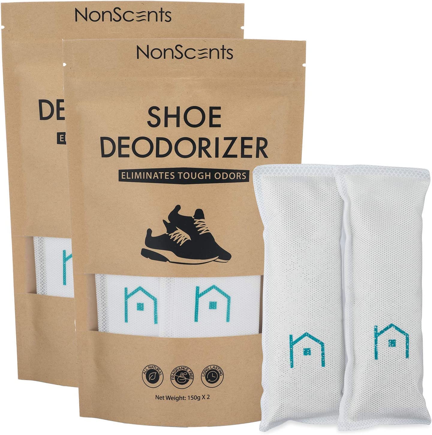 NonScents Shoe Deodorizer (4-Pack) - Odor Eliminator, [...]