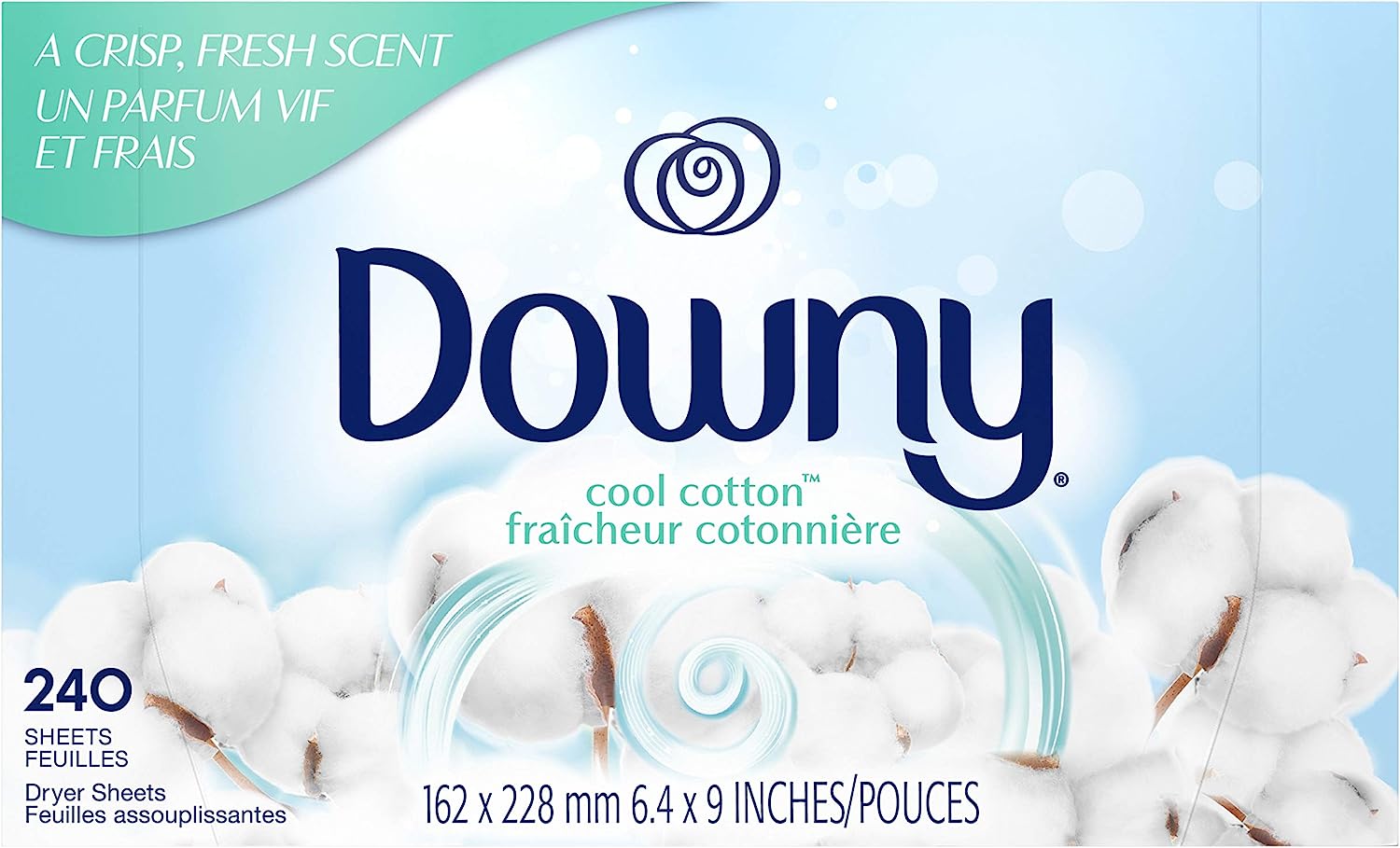 Downy Dryer Sheets Laundry Fabric Softener, Cool [...]