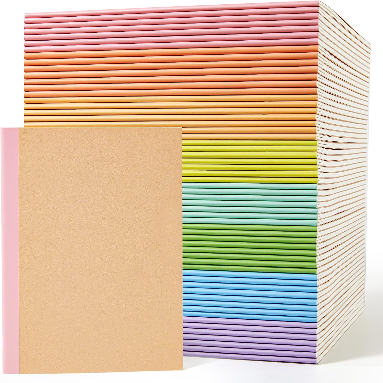56 Pack Composition Notebooks Bulk, Feela Kraft Cover [...]