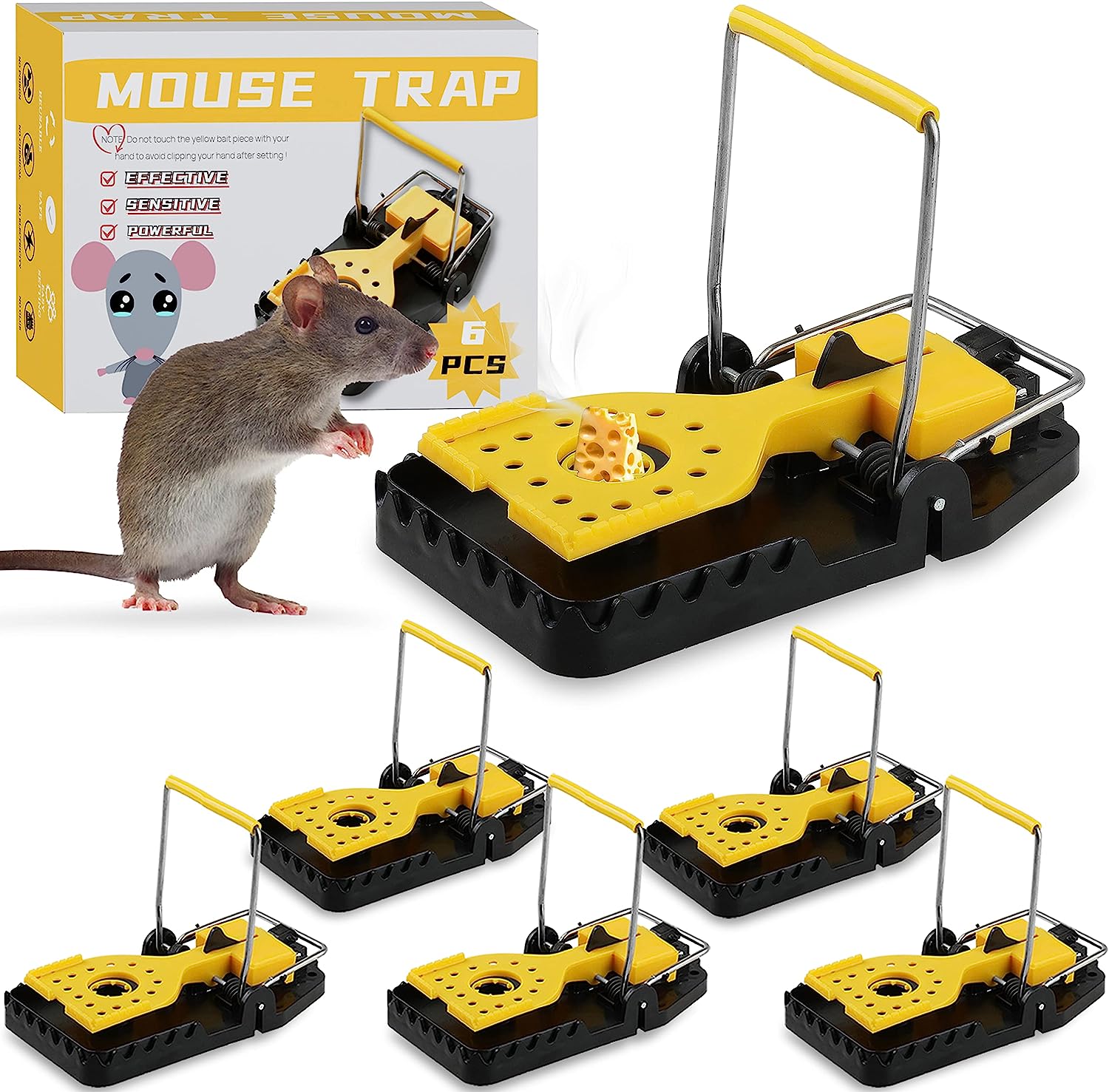 JCHOPE Mouse Trap, Large Rat Traps, Reusable [...]