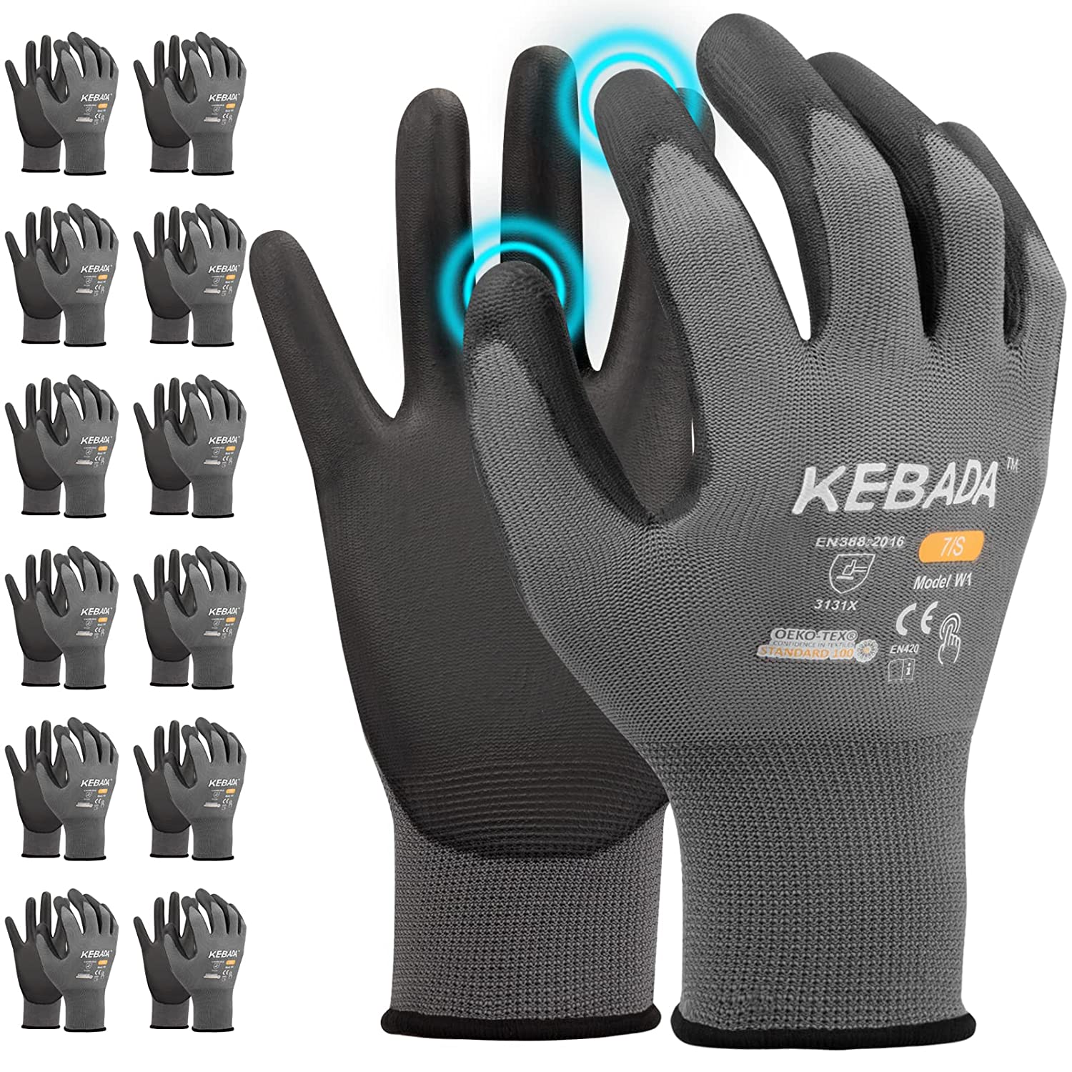 Kebada W1 Work Gloves for Men and Women,Touchscreen [...]