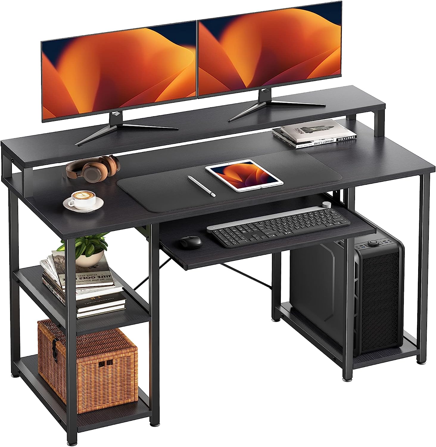 NOBLEWELL Computer Desk with Storage Shelves, 47 inch [...]