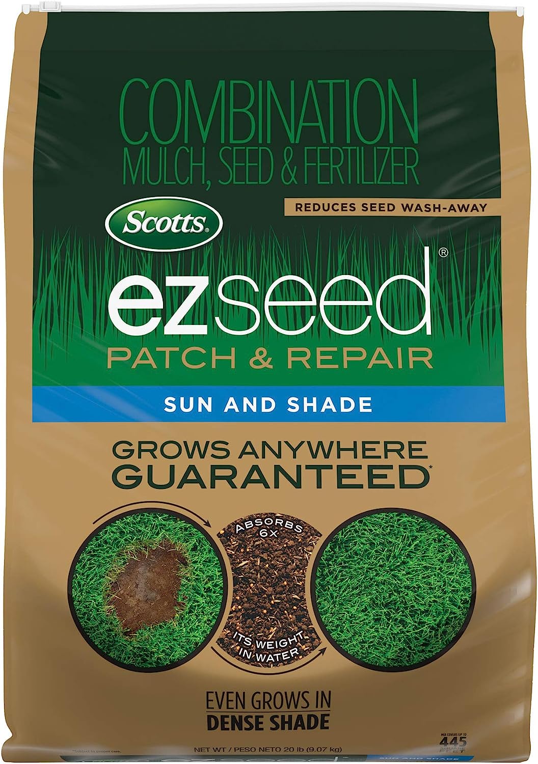 Scotts EZ Seed Patch & Repair Sun and Shade Mulch, [...]