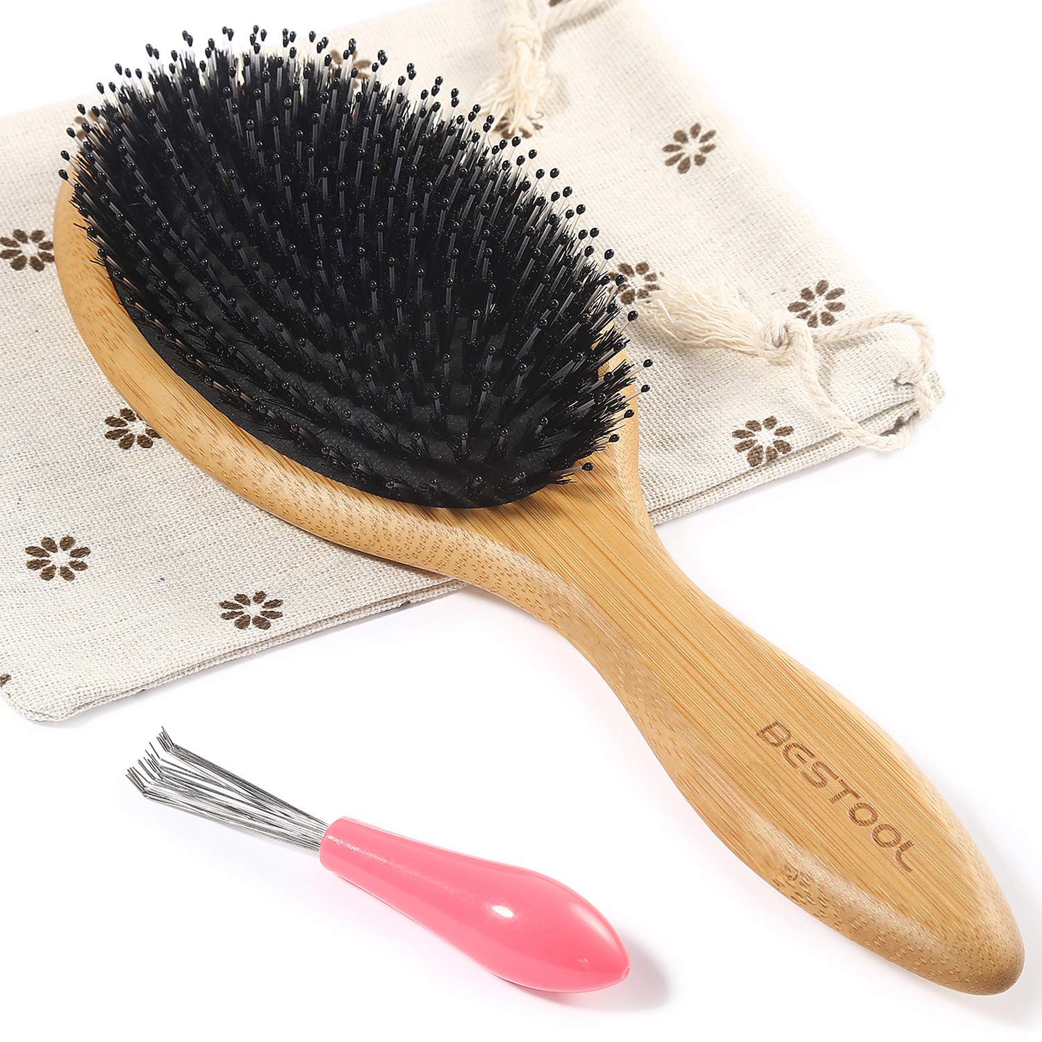 BESTOOL Hair Brushes for Women men Kid, Boar & Nylon [...]