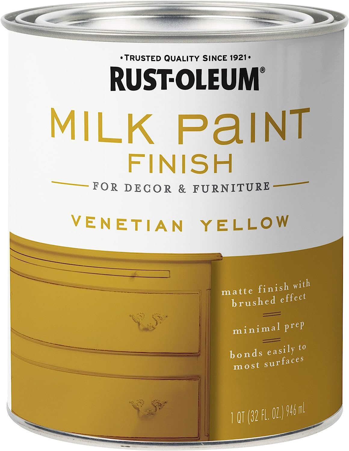 Rust-Oleum 334195 Milk Paint Finish, Quart, Venetian [...]