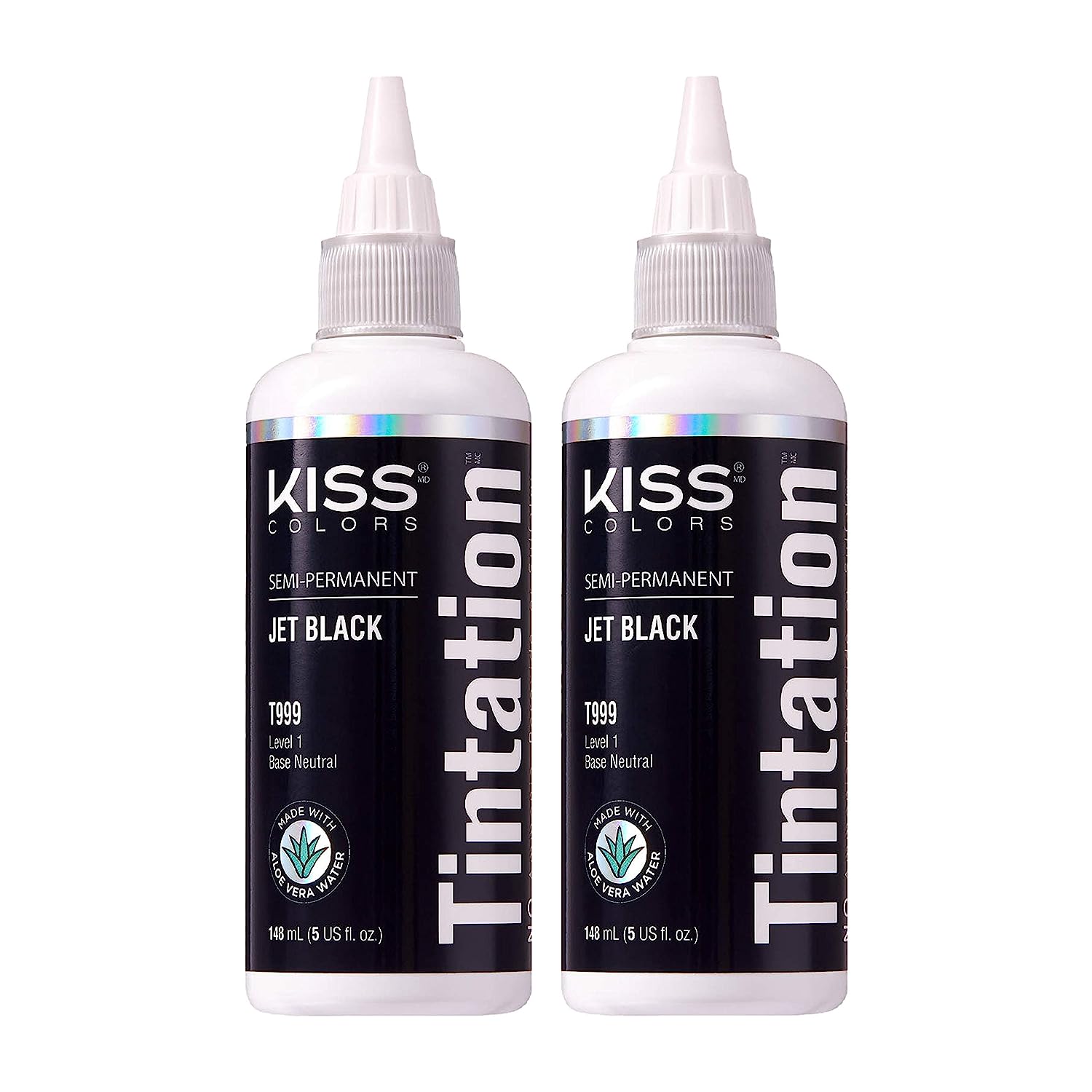 Kiss Tintation Semi-Permanent Hair Color 5 Ounce (Jet [...]
