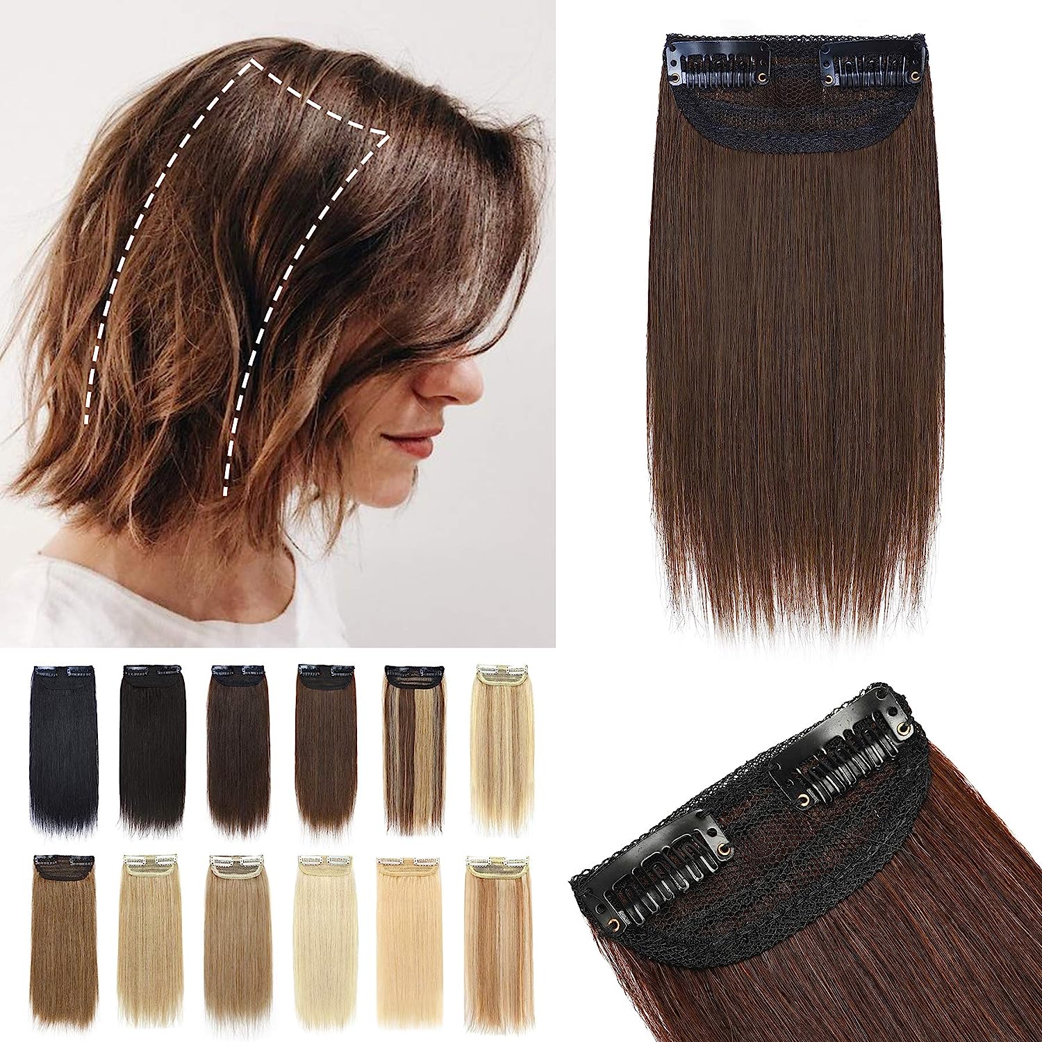 S-noilite Short Hair Extensions Clip in Human Hair [...]