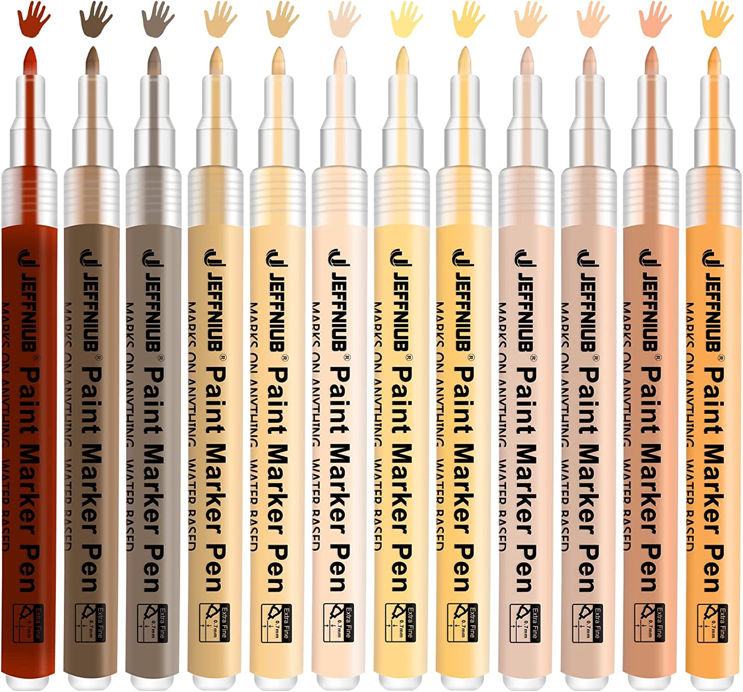YOOHO Skin Tone Acrylic Paint Pens, Paint Markers for [...]