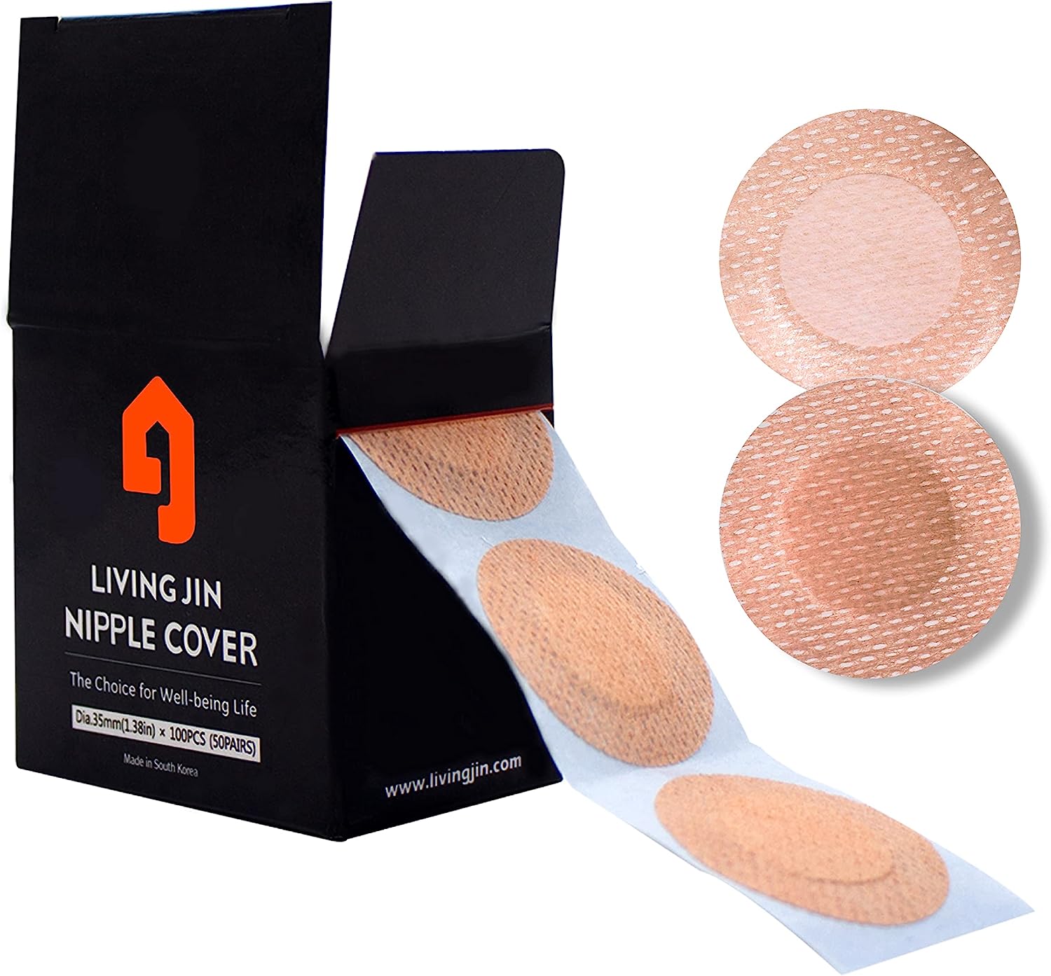 LIVING JIN Nipple Protector - Value Pack (50 Pairs), [...]
