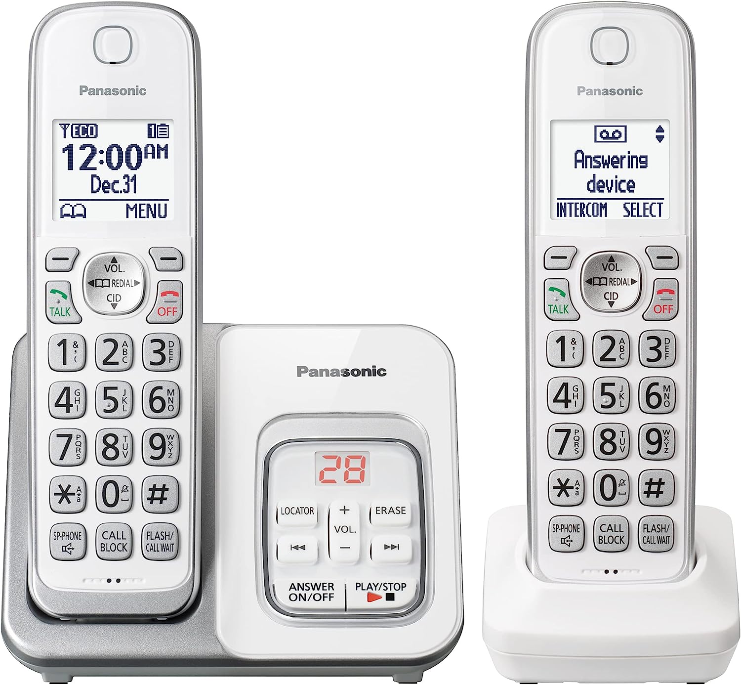 Panasonic DECT 6.0 Expandable Cordless Phone with [...]