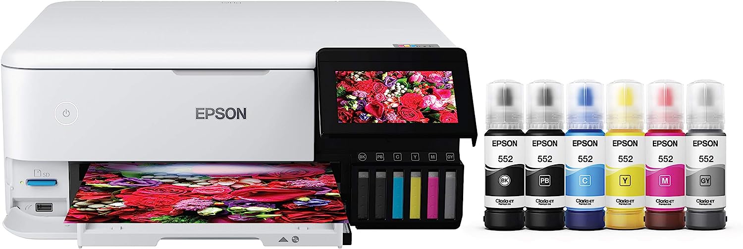 Epson EcoTank Photo ET-8500 Wireless Color All-in-One [...]