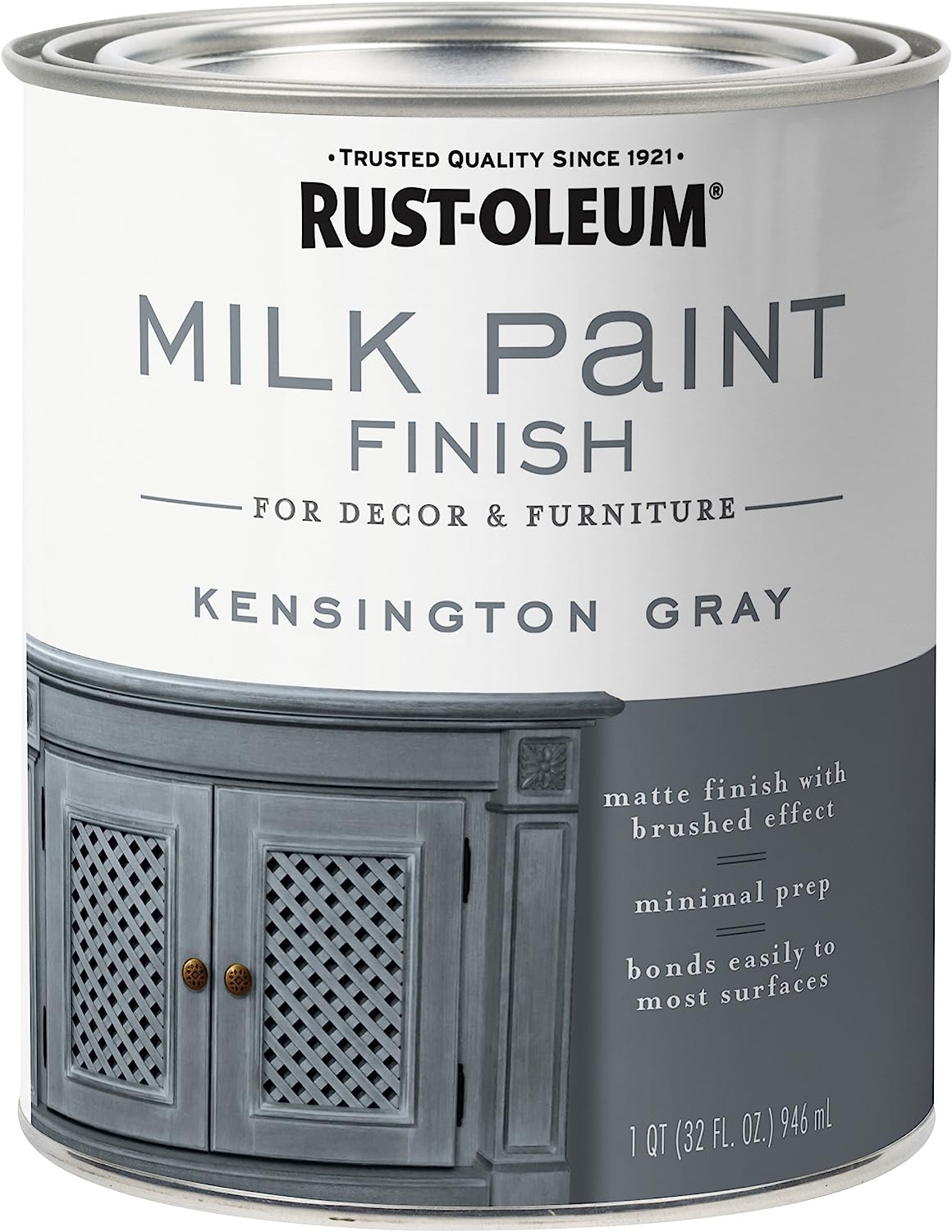 Rust-Oleum 331053 Milk Paint Finish, Quart, Kensington [...]