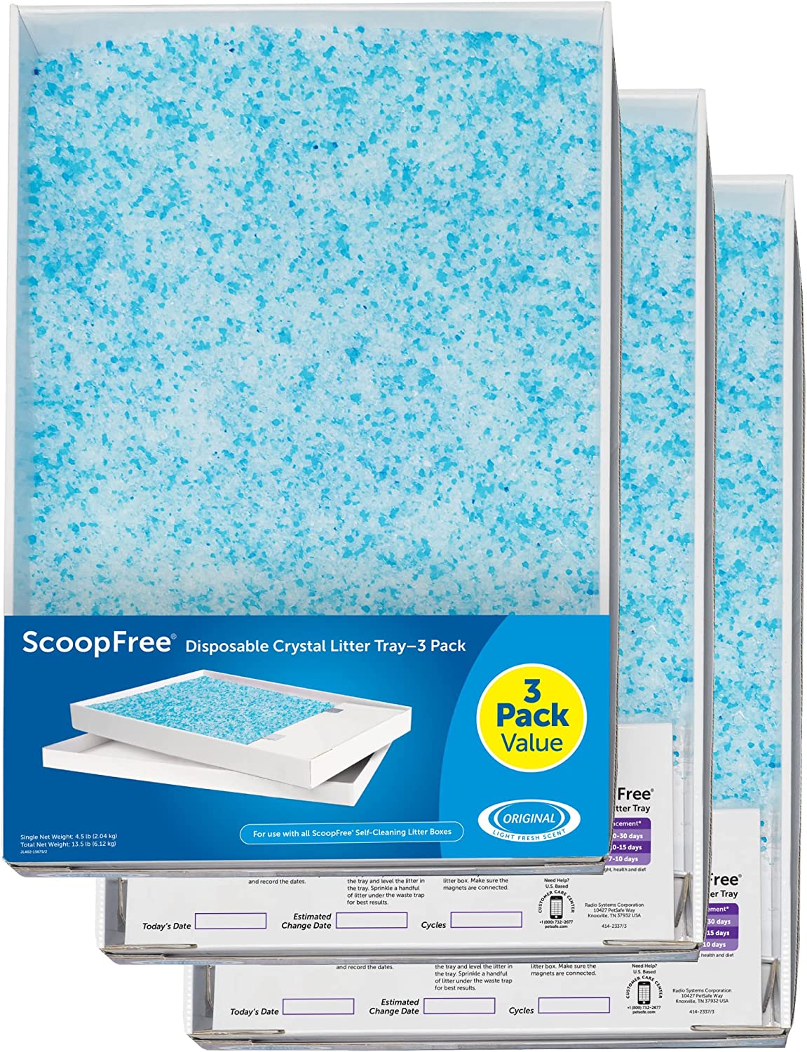 PetSafe ScoopFree Crystal Litter Tray Refills, Premium [...]