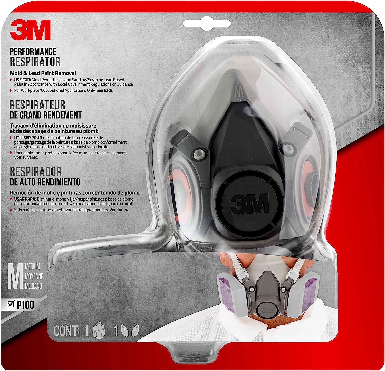 3M Lead Paint Removal Respirator, Lightweight [...]