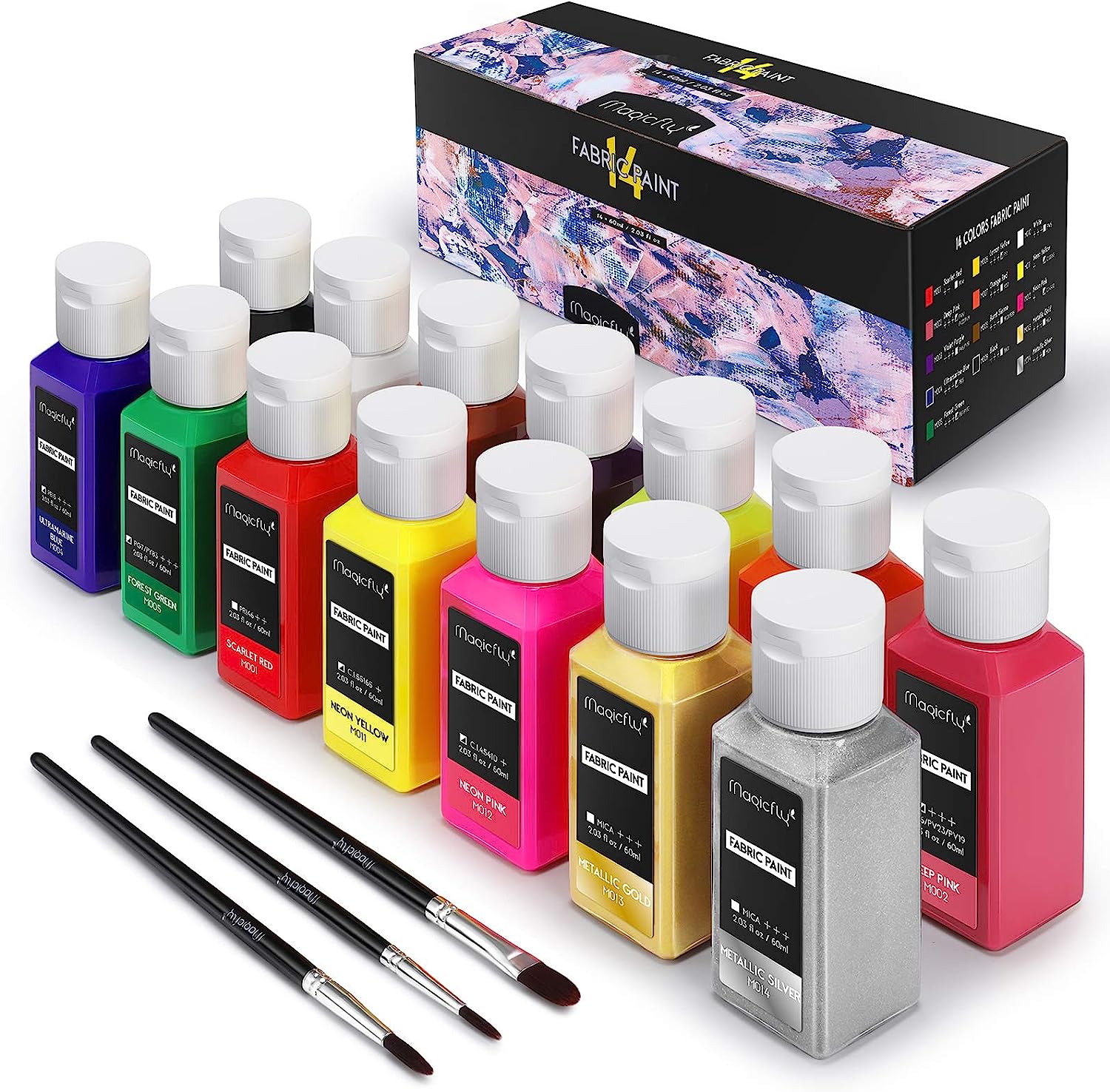 Magicfly Permanent Soft Fabric Paint Set for Clothes [...]