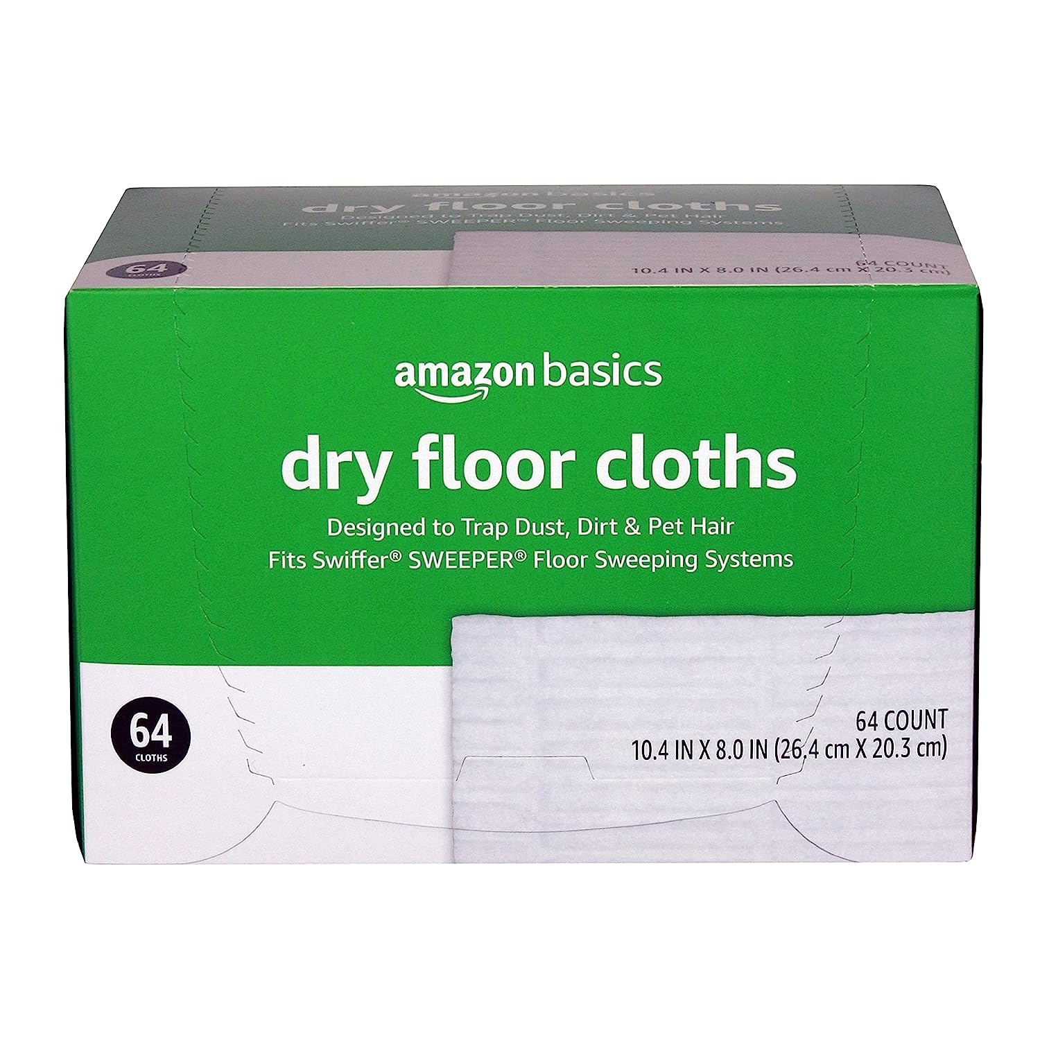 Amazon Basics Dry Floor Cleaning Cloths to Trap Dust, [...]