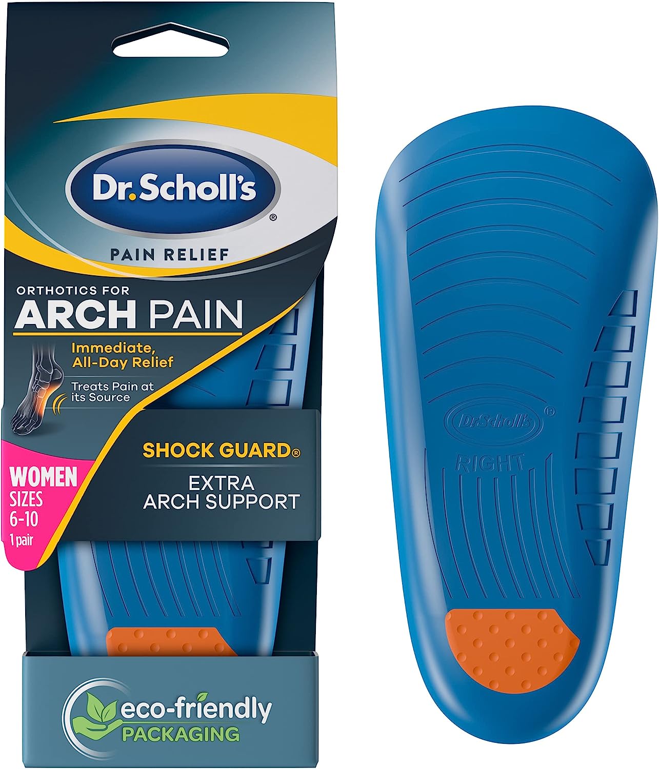 Dr. Scholl's ARCH Pain Relief Orthotics, Insoles for [...]