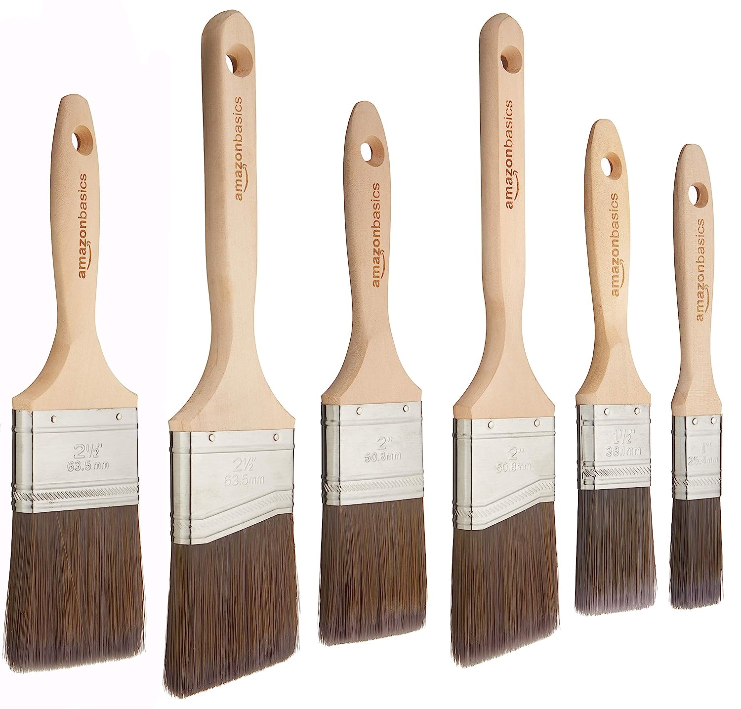 Amazon Basics Master Pro Paint Brush Set - 6 brushes