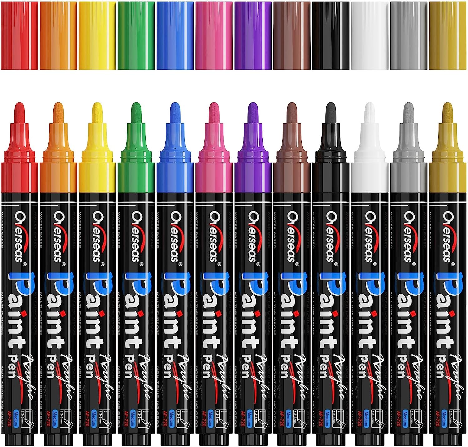 12 Colors Paint Pens Paint Markers - Permanent Acrylic [...]