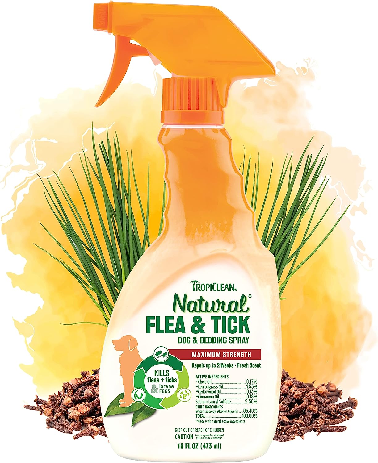 TropiClean Natural Flea and Tick Spray for Dogs & [...]