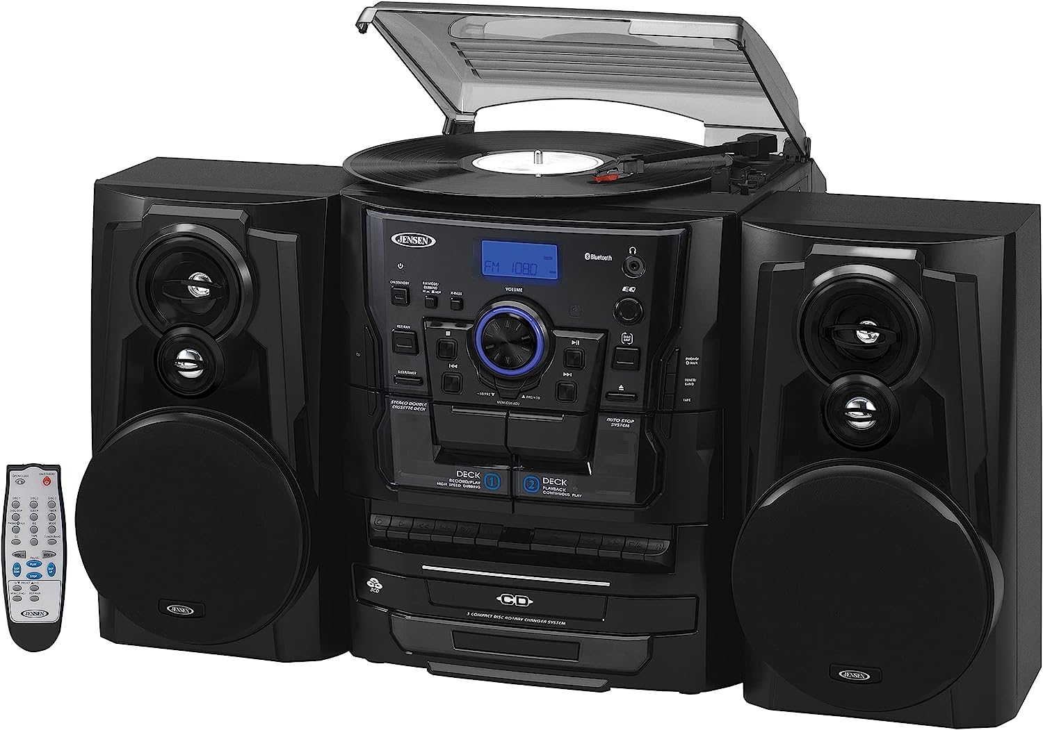 Jensen® Bluetooth® 3 Speed Stereo Turntable 3 CD [...]
