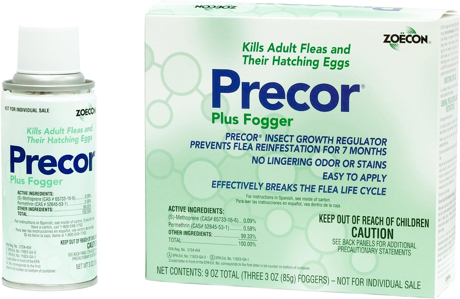 Zoecon - Precor Plus Fogger - 3 x 3 oz. cans