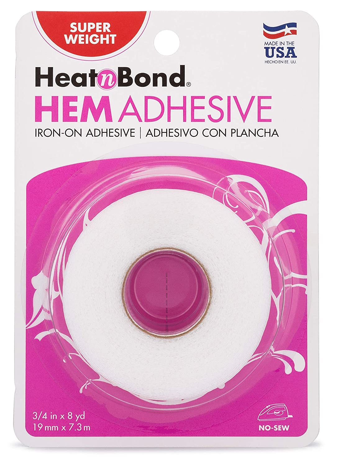 HeatnBond Hem Iron-On Adhesive, Super Weight, 3/4 Inch [...]