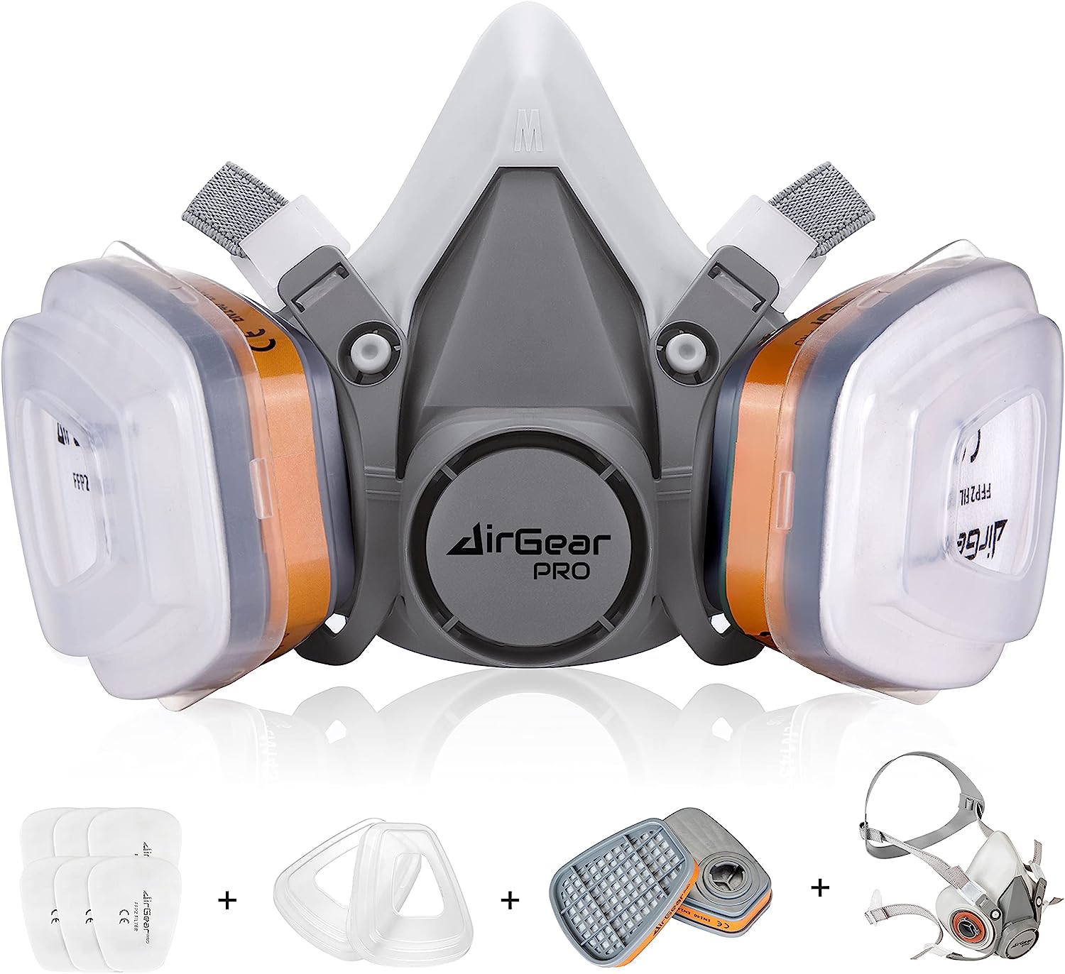 AirGearPro M-500 Reusable Respirator Mask with A1P2 [...]