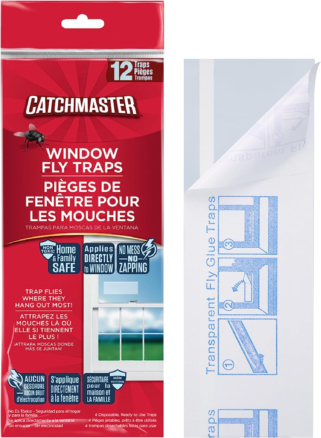 Window Fly Traps by Catchmaster - 12 Count, Ready to [...]