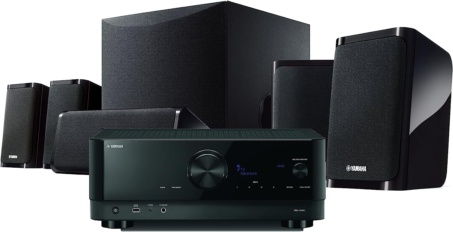 Yamaha YHT-5960U Home Theater System with 8K HDMI and [...]