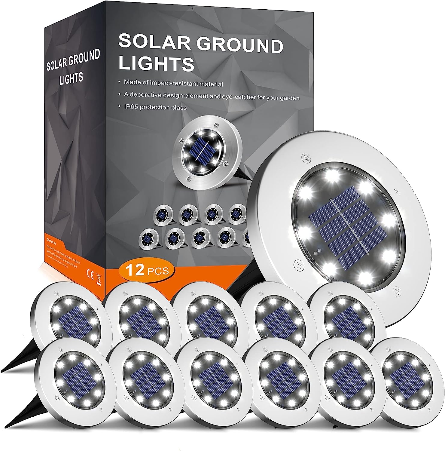 INCX Solar Outdoor Lights Waterproof,12 Pack Solar [...]