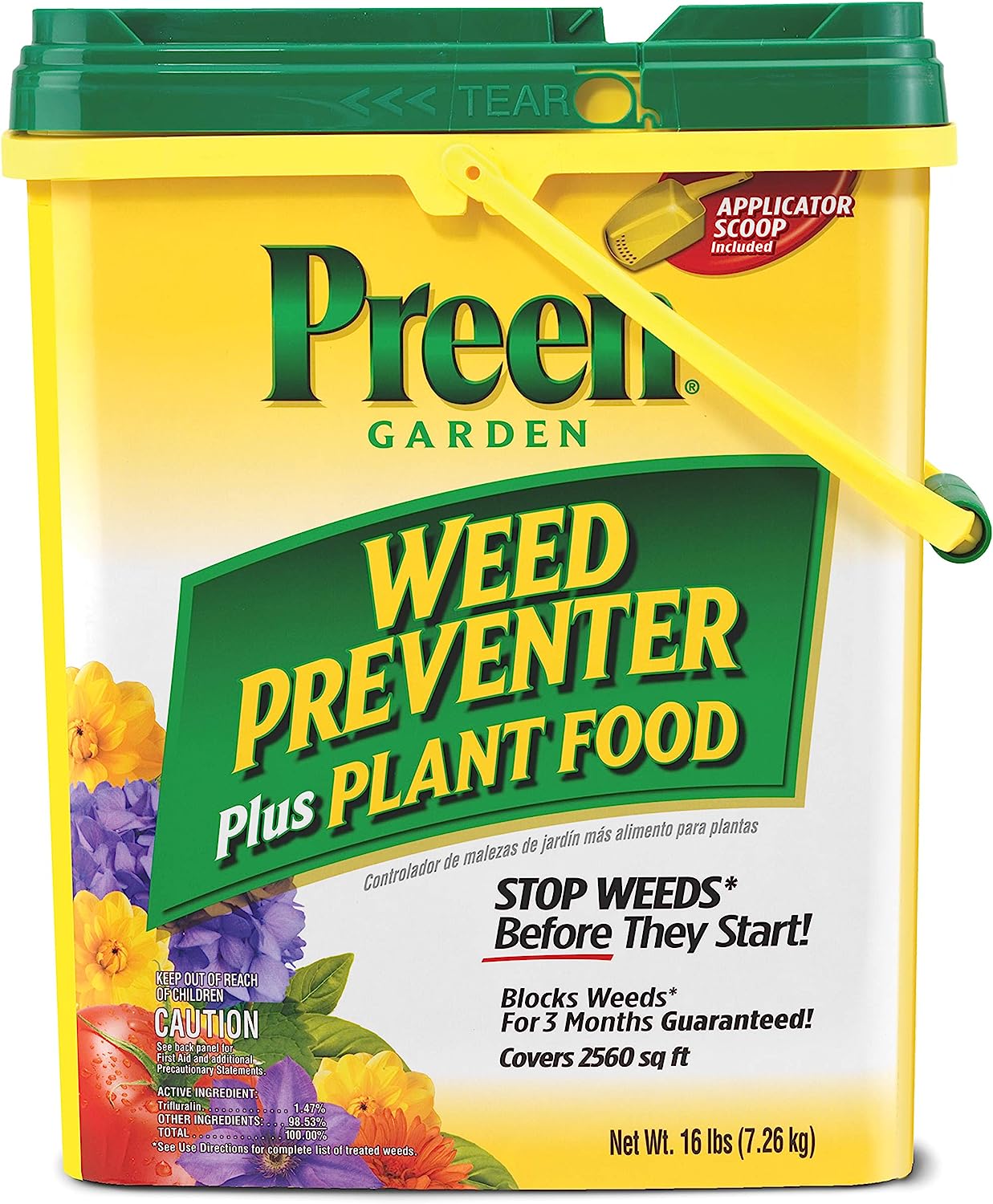 Preen Garden Weed Preventer Plus Plant Food - 16 lb. - [...]