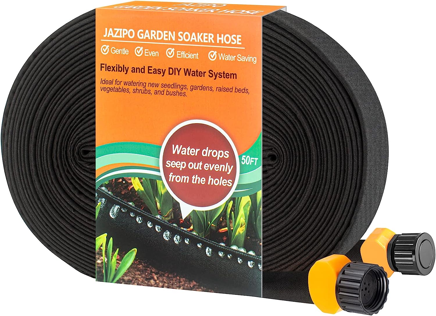 JAZIPO Premium Soaker Hose 15ft - Efficient Garden [...]