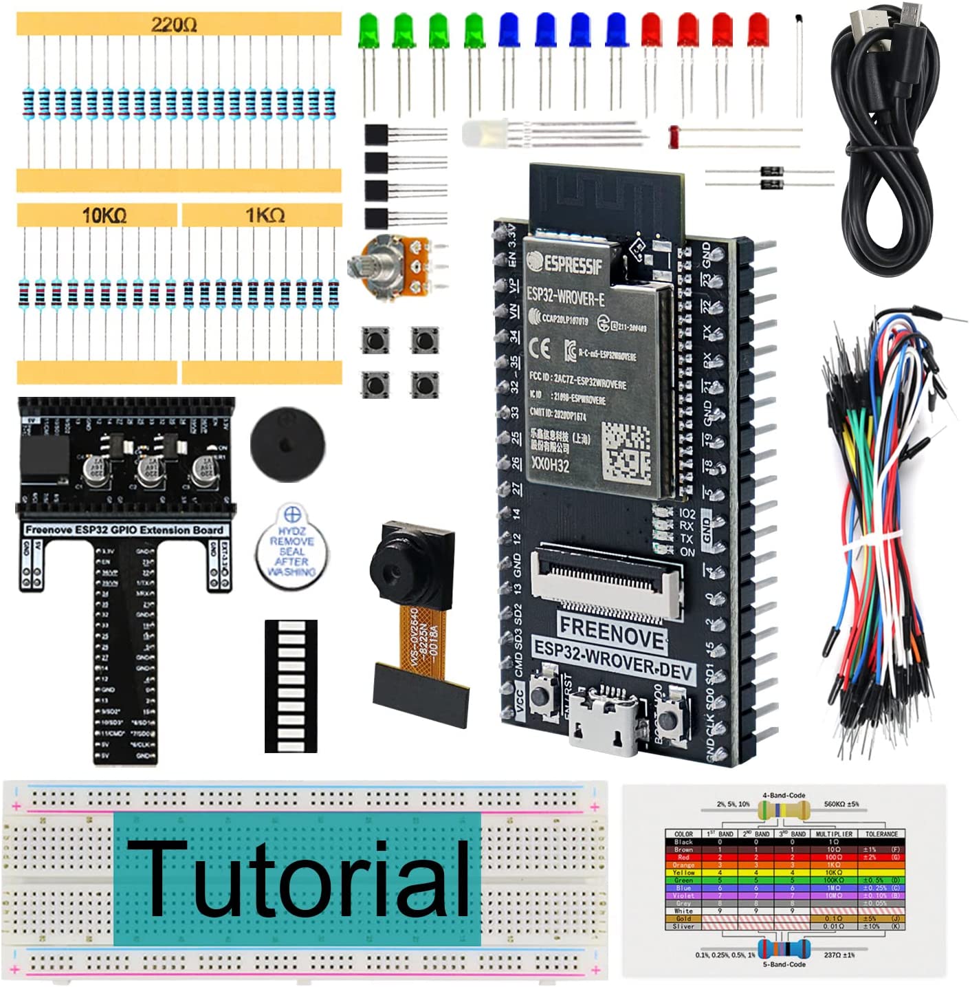 FREENOVE Basic Starter Kit for ESP32-WROVER (Included) [...]
