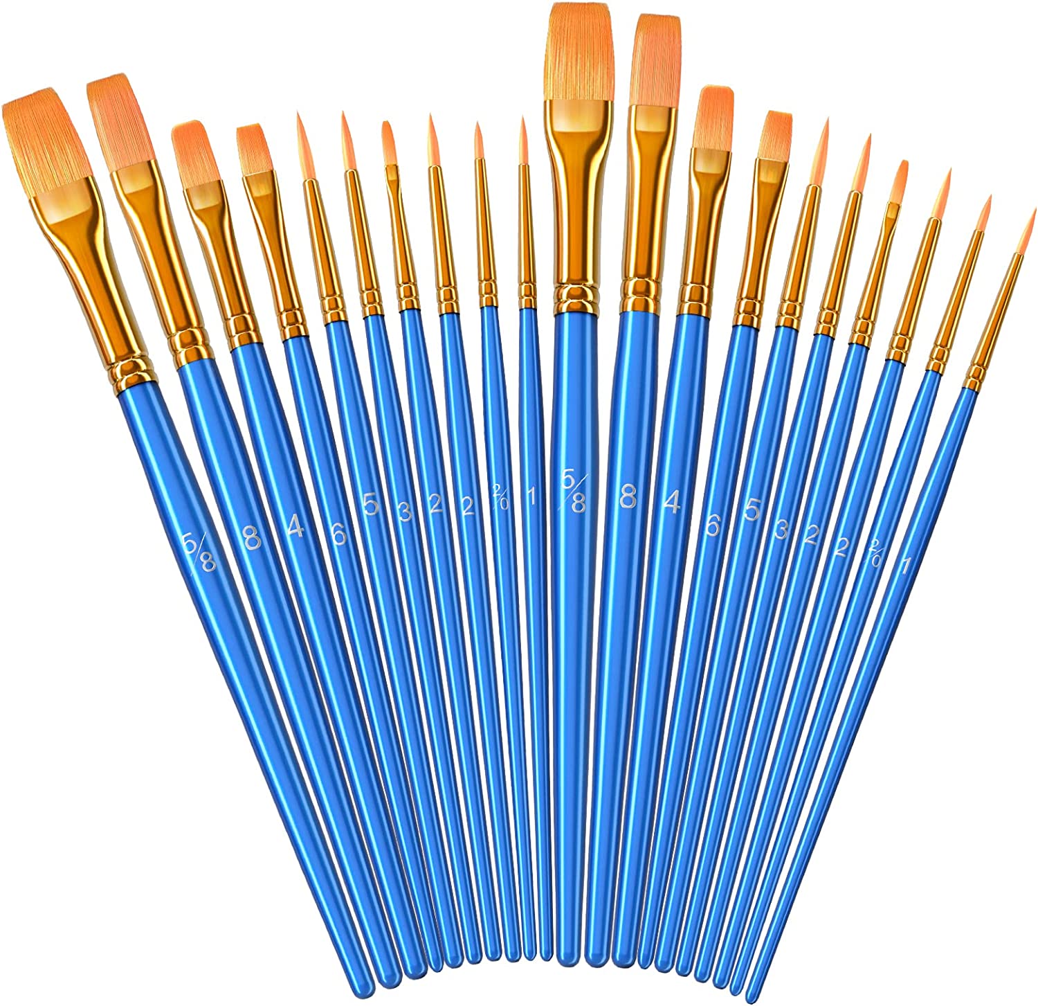 Paint Brush Set, 2 Pack 20 Pcs Paint Brushes for [...]