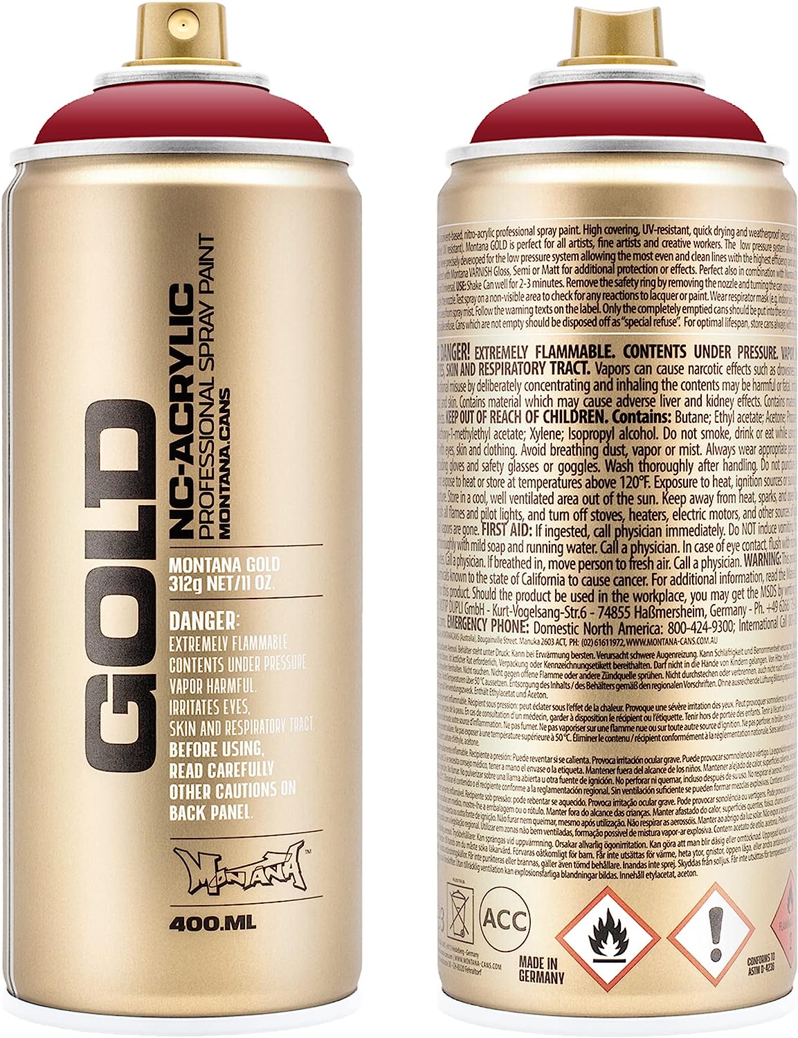 Montana Cans Montana GOLD 400 ml Color, Brick Spray [...]