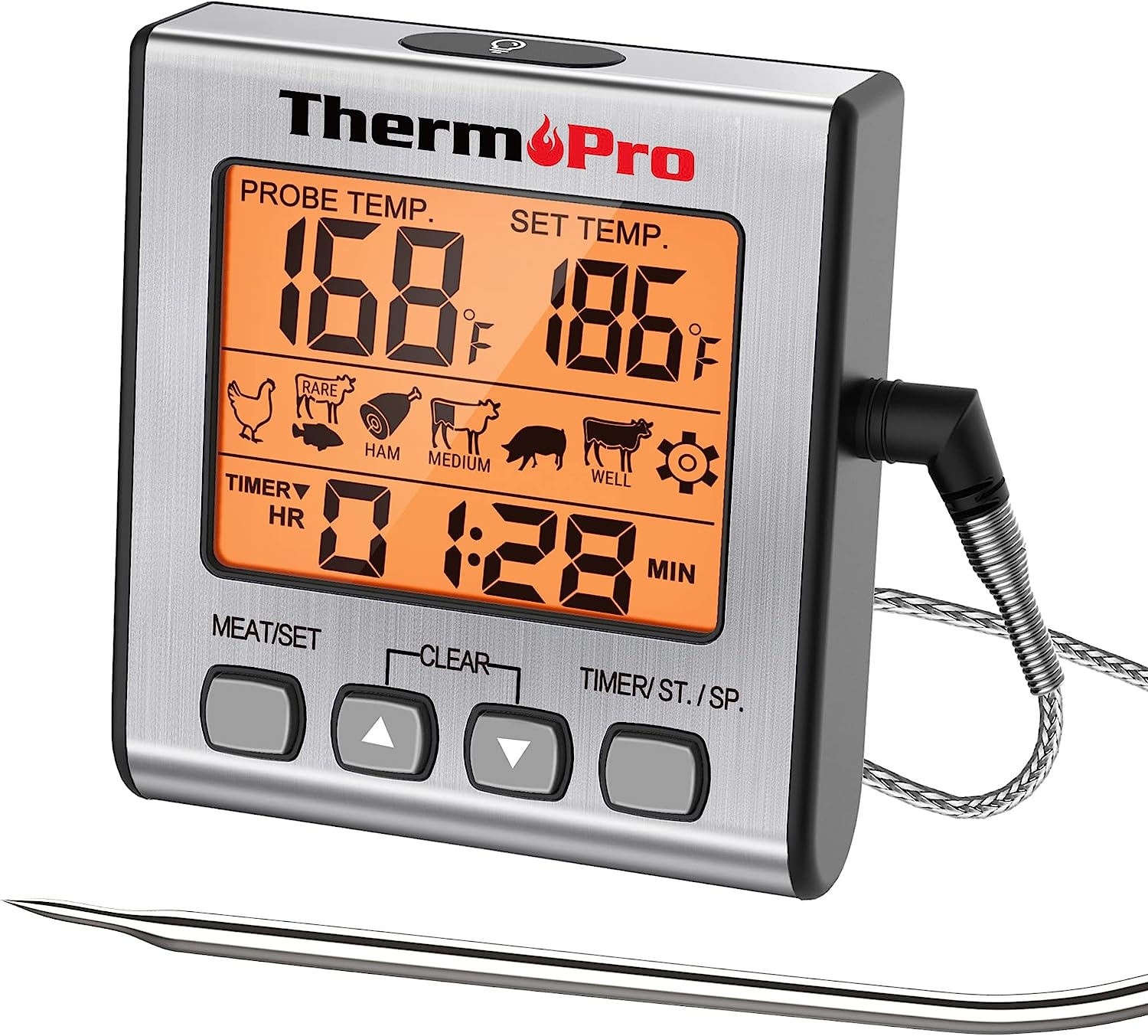 ThermoPro TP16S Digital Meat Thermometer for Cooking [...]