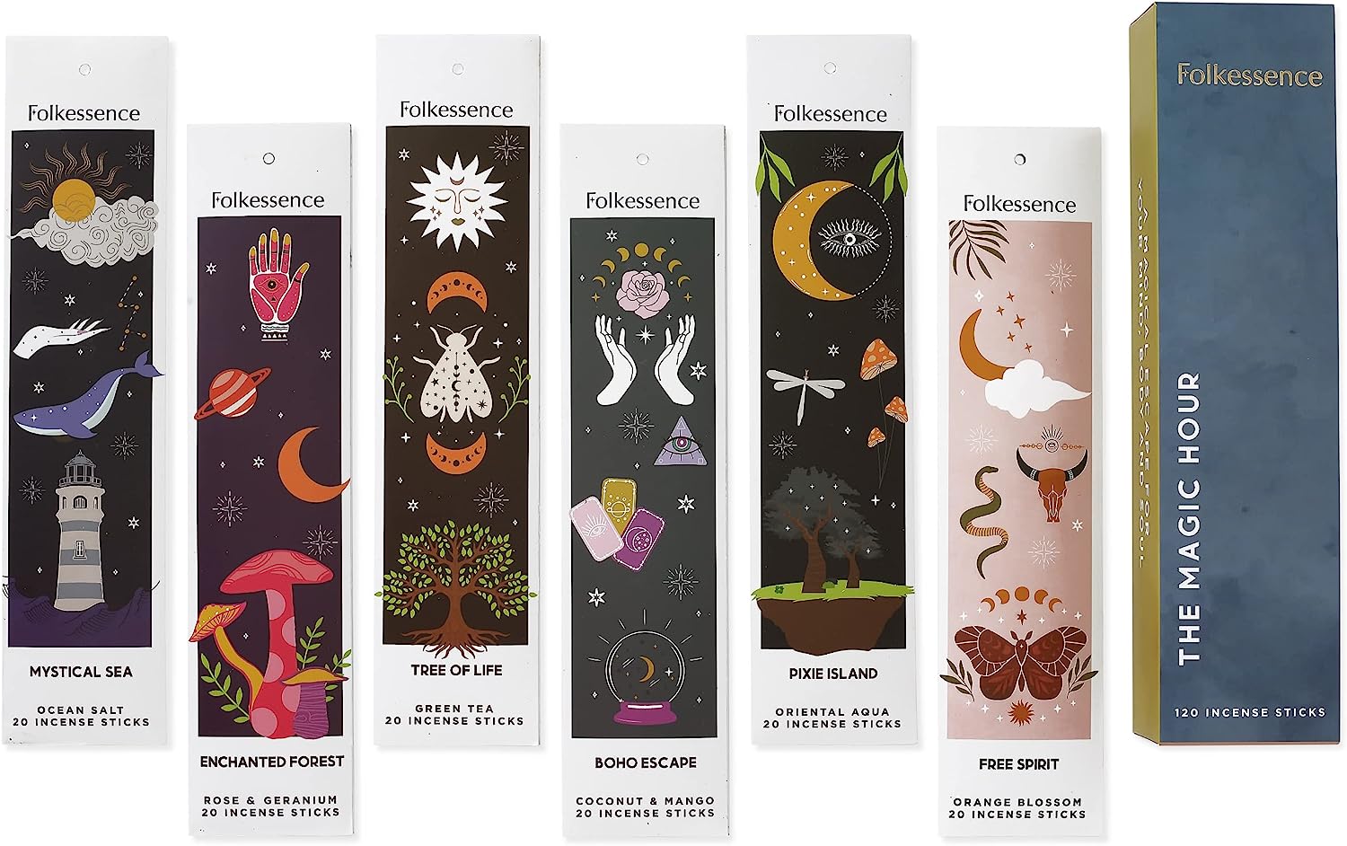 Folkulture Incense Sticks - Set of 6 Insenses (120 [...]