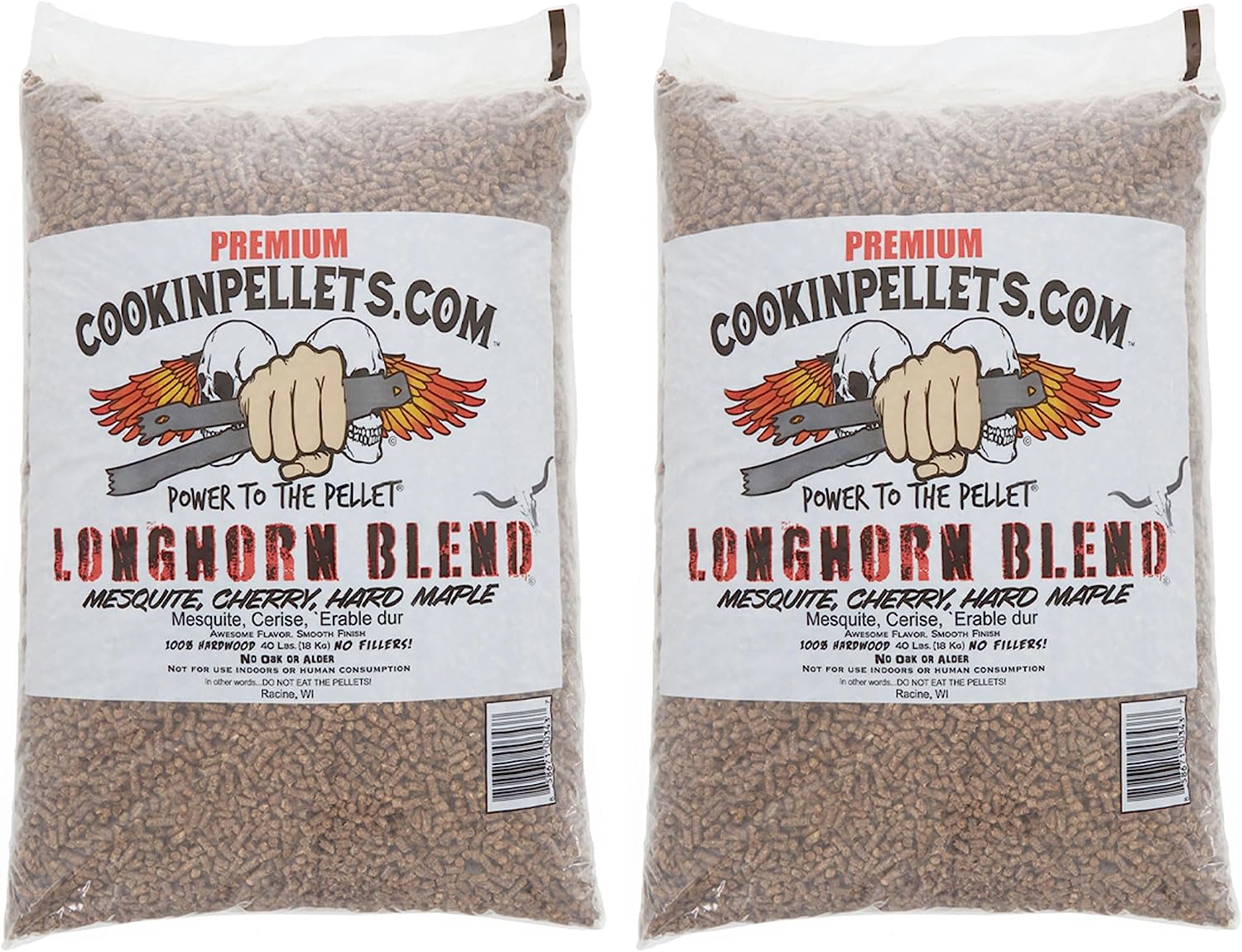 CookinPellets 40-Pound Longhorn Blend Premium Natural [...]