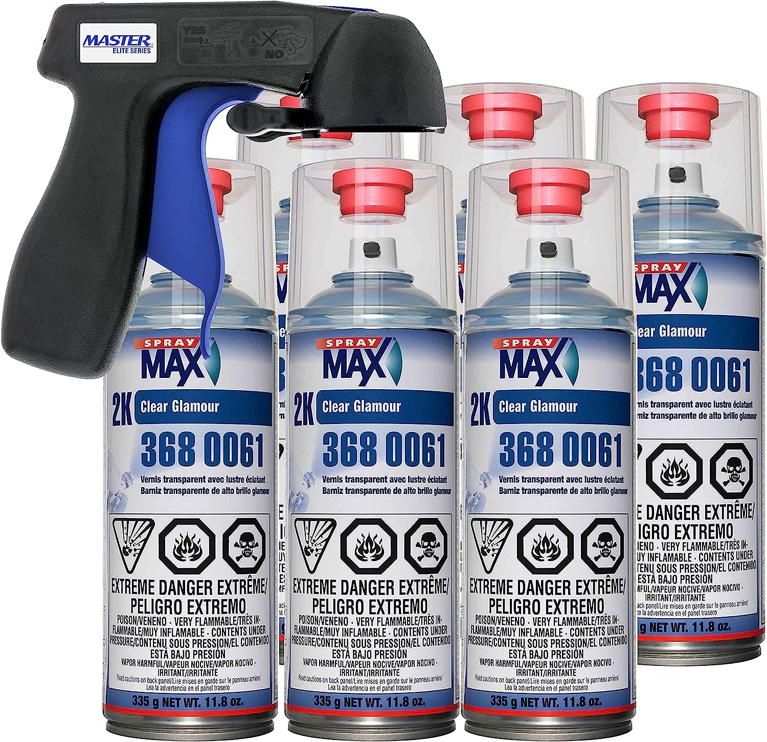 Spraymax 2K Clear Coat Aerosol Spray Cans - 6 Pack - [...]