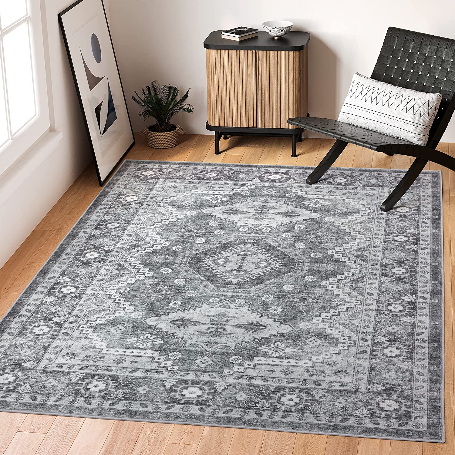Rugland 5x7 Area Rugs - Stain Resistant, Washable and [...]