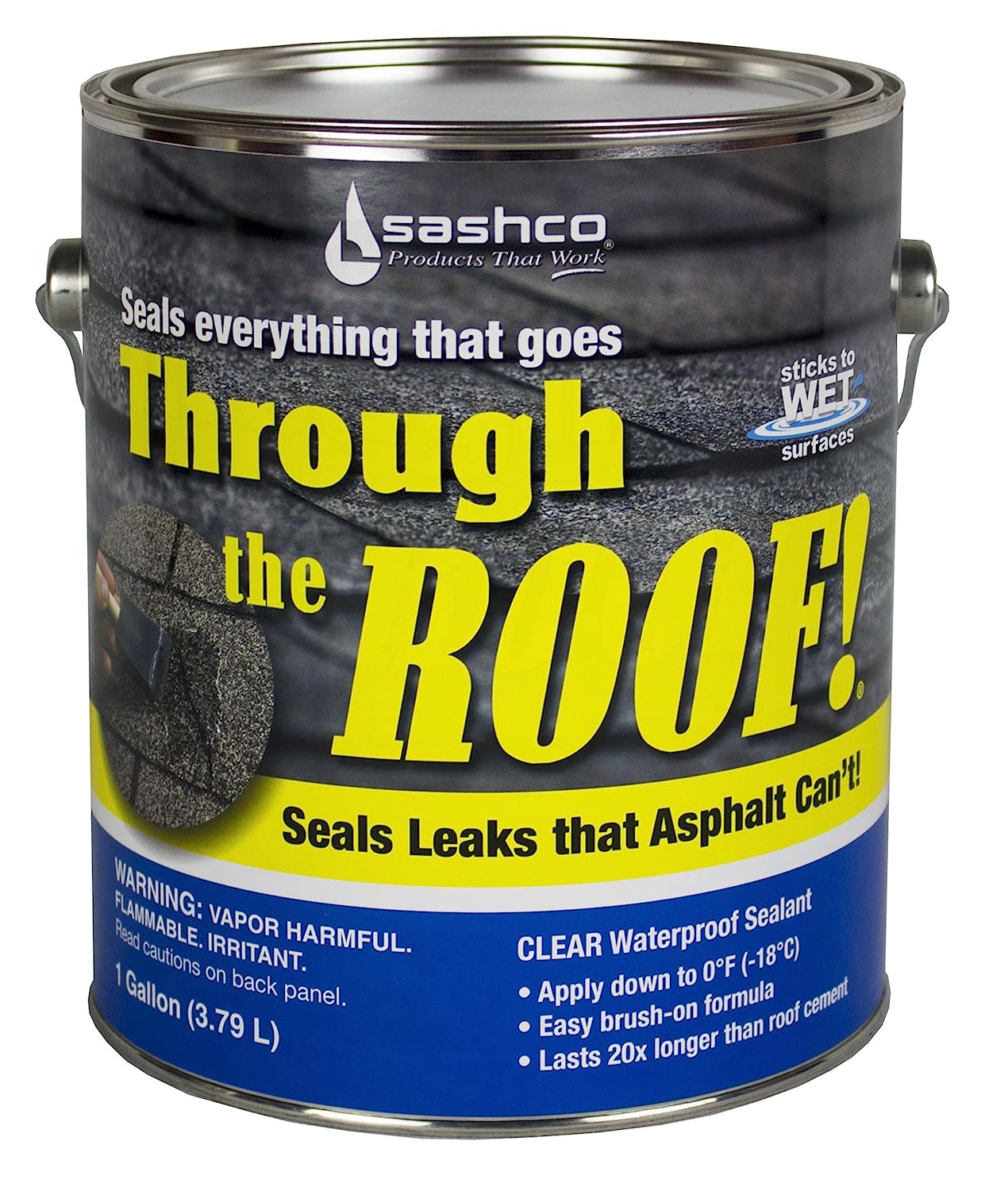 Sashco 14004 Gallon Clear Roof Sealant