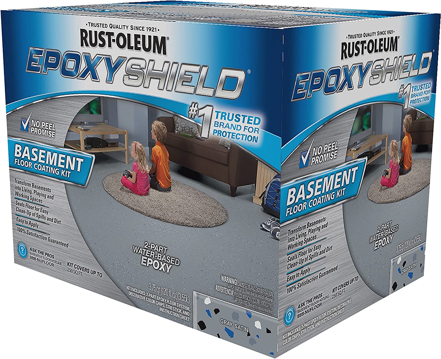 Rust-Oleum 203007 EPOXYSHIELD Basement Floor Coating, [...]