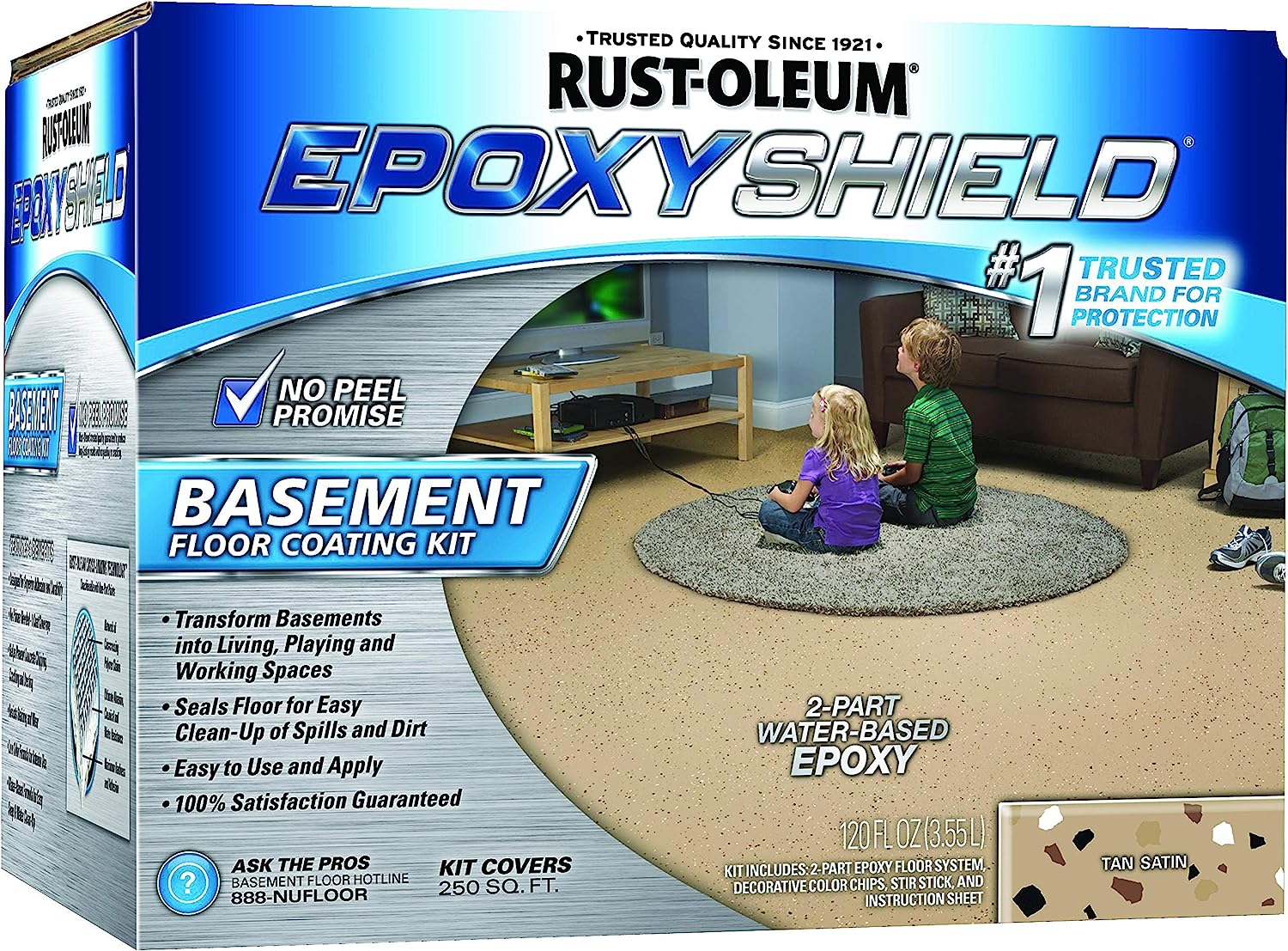 Rust-Oleum 203008 EPOXYSHIELD Basement Floor Coating, [...]